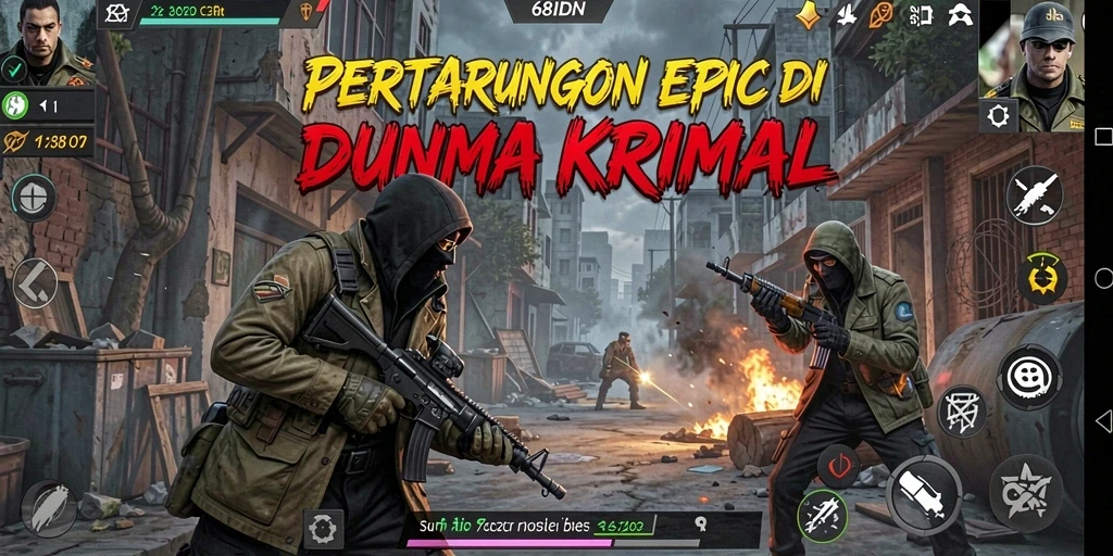 Tampilan aksi pertarungan seru di 68IDN.