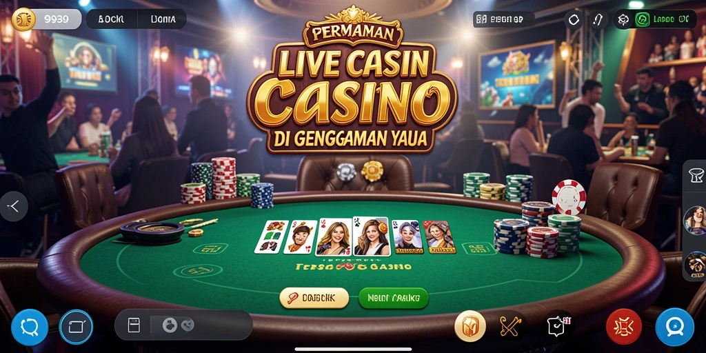 Tampilan gameplay yang menarik dalam aplikasi Live Casino 9939.