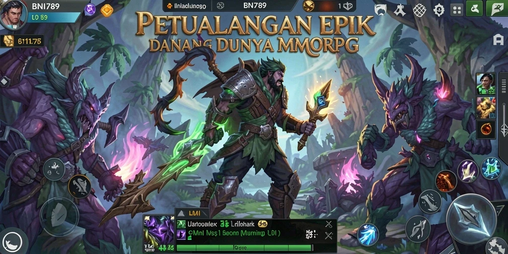 Tampilan gameplay BNI789 yang seru dan mendebarkan dalam dunia MMORPG.