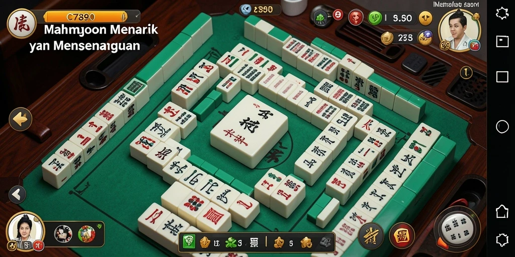 Screenshot gameplay Mahjong yang menarik dari C7890.