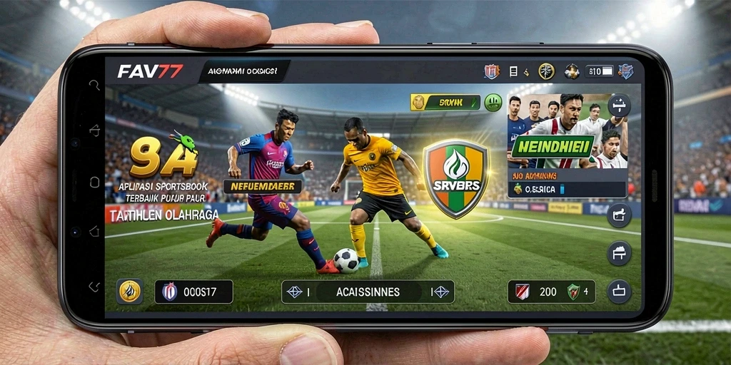 Screenshot FAV77 menampilkan antarmuka taruhan olahraga yang menarik dan informatif.