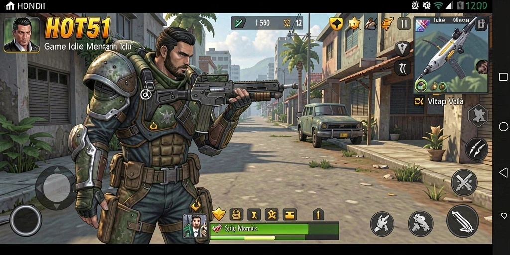 Tampilan gameplay HOT51 yang menarik dan seru di dunia Idle.