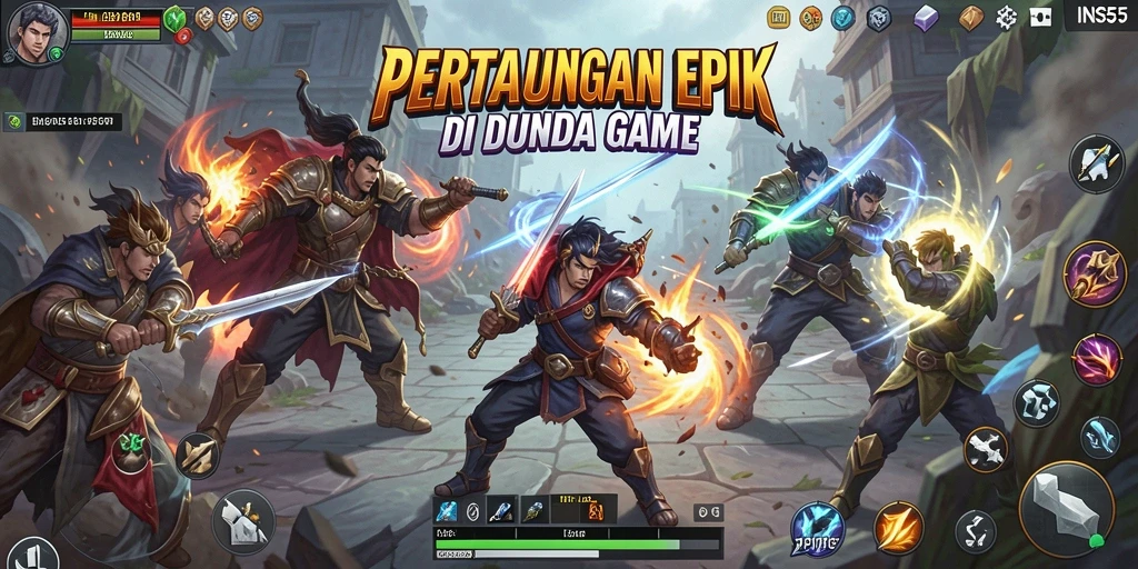 Tampilan gameplay INS55 yang penuh aksi dan seru.