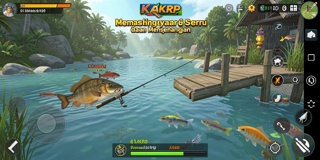 Tangkapan ikan yang mengesankan dalam KAKRP dengan grafik yang luar biasa.