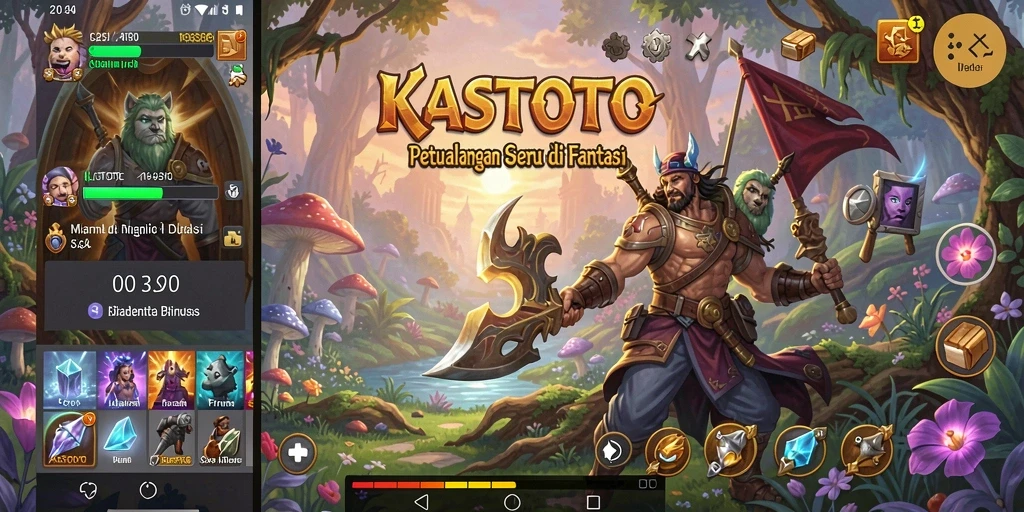 Tampilan menarik dari gameplay KASTOTO yang mendebarkan.