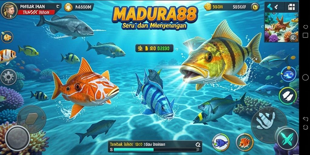 Tangkapan layar gameplay menarik dari MADURA88 yang menghadirkan tempur ikan seru.