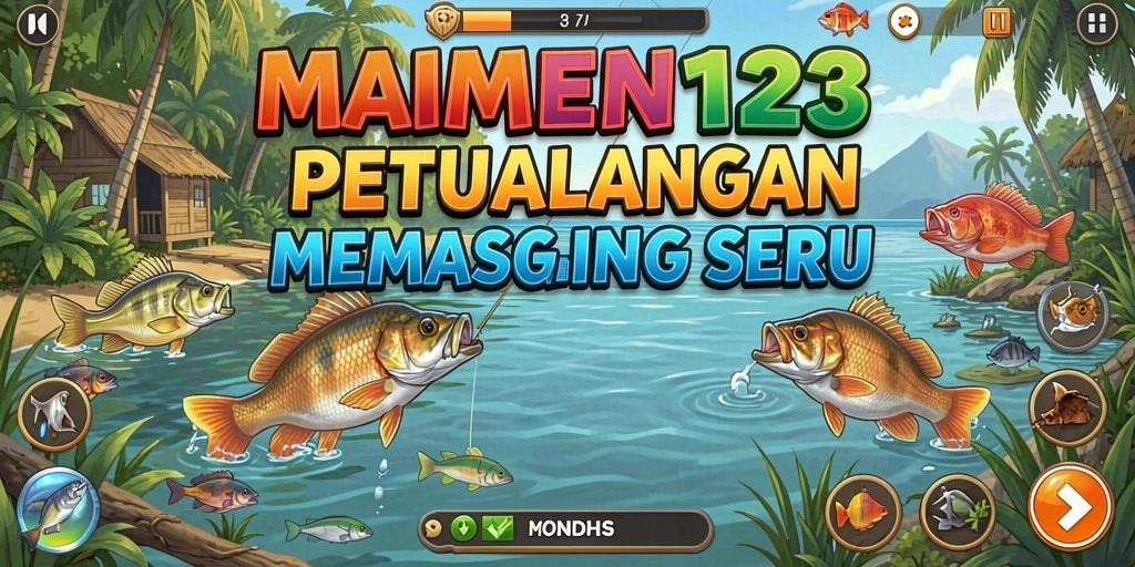 Tampilan gameplay <strong>MAMEN123</strong> yang menakjubkan dan mendebarkan saat memancing.