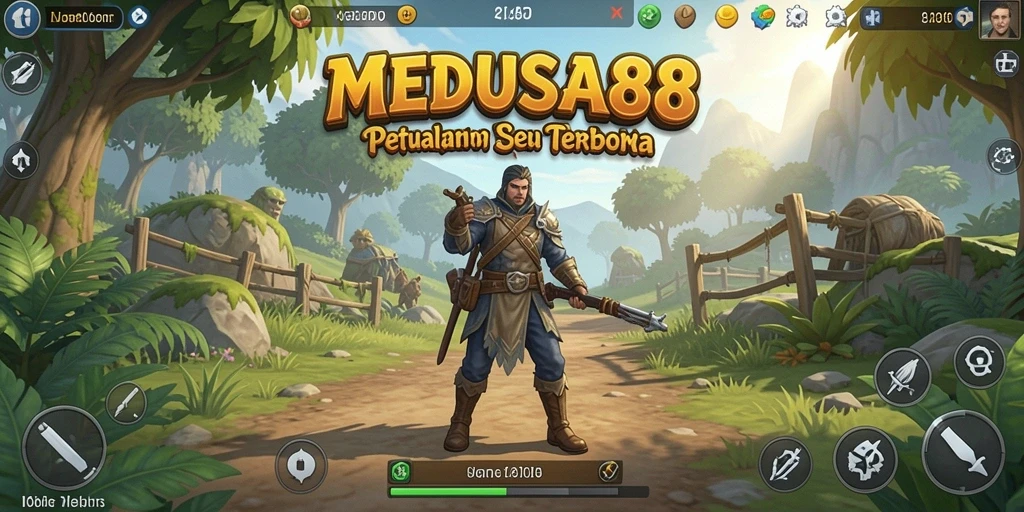 Tangkapan layar gameplay MEDUSA88 di dunia terbuka yang menakjubkan.