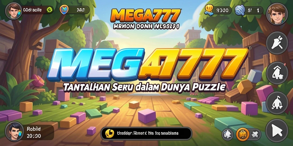 Screenshot gameplay MEGA777 menunjukkan level puzzle yang menantang dan grafis menarik.