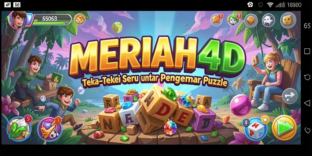 Tampilan gameplay seru dari MERIAH4D dengan teka-teki menarik.