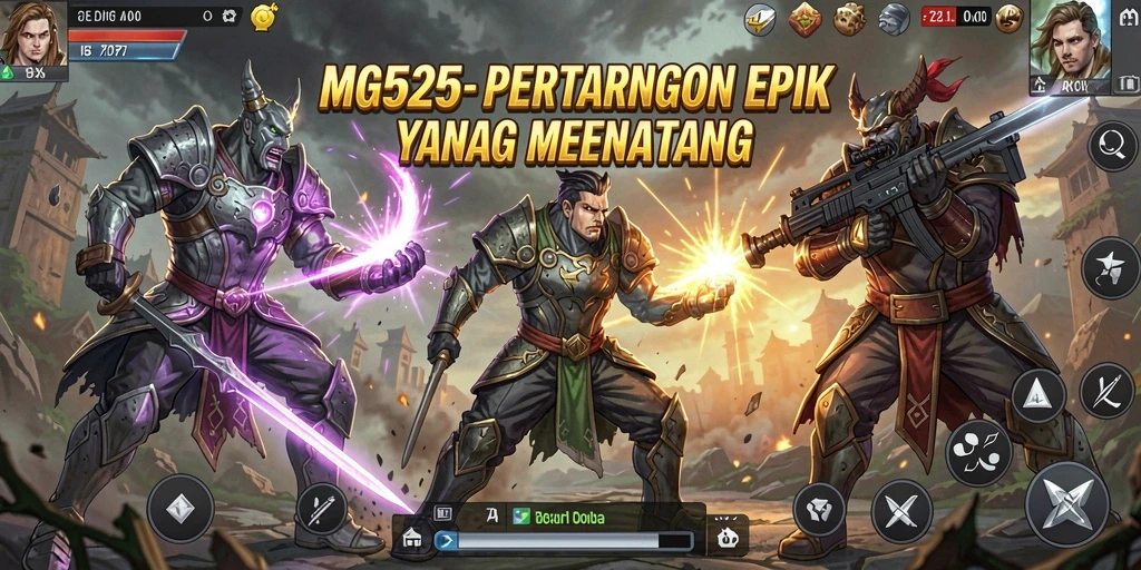 Tampilan gameplay MG525 yang mendebarkan dalam pertarungan FIGHTING.