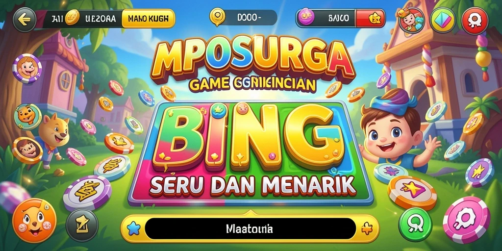 Tampilan gameplay seru MPOSURGA dengan tema Bingo.
