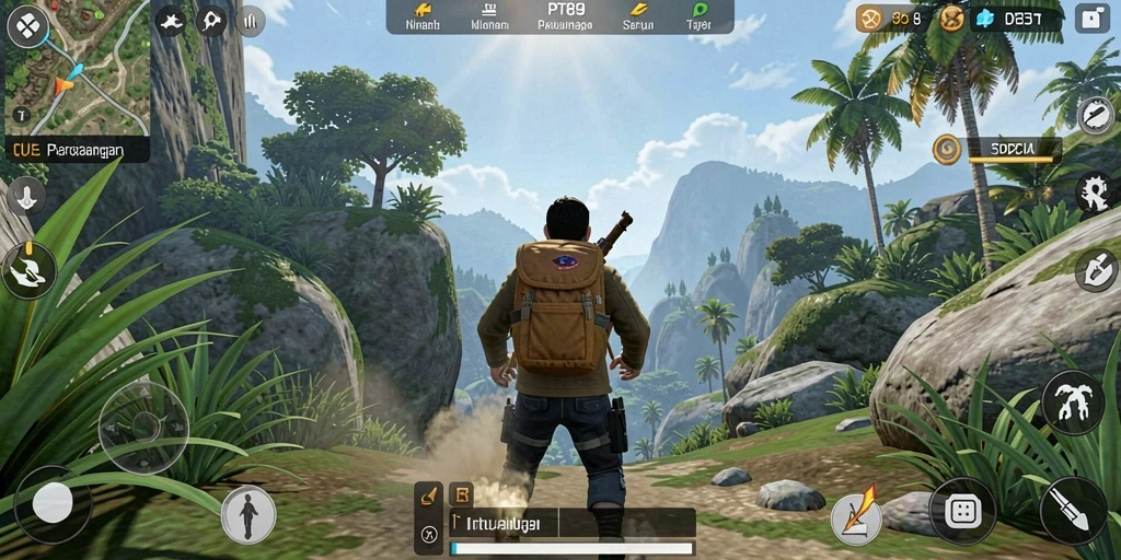 Tampilan gameplay menegangkan dari PT89 dalam TPS.