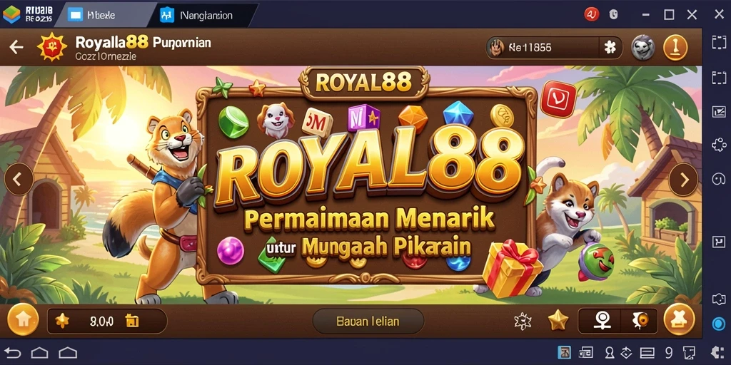 Screenshot permainan ROYAL88 menampilkan beragam teka-teki Puzzle yang menantang.