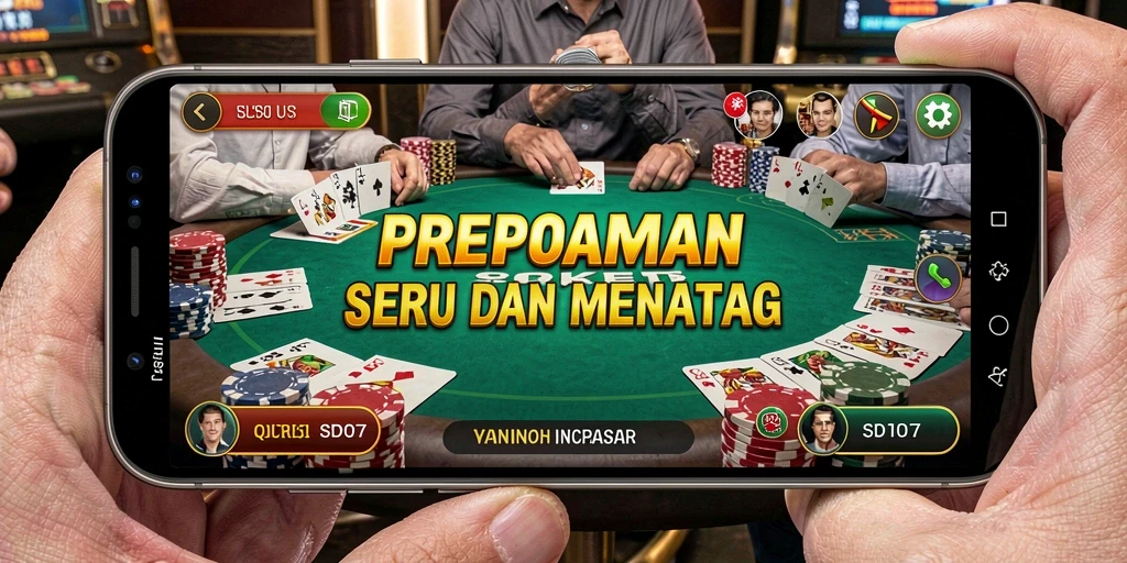 Menampilkan gameplay menarik dari permainan Poker SD107.