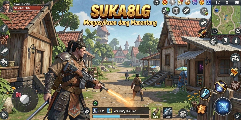 Tampilan gameplay yang seru dan menantang dalam SUKA86.