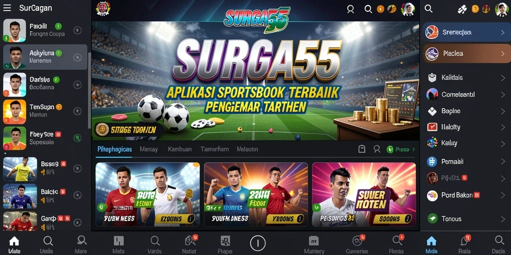 Tampilan gameplay Sportsbook yang seru dan interaktif.