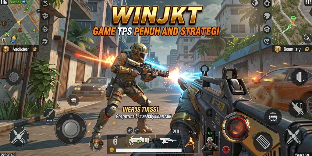 Gameplay seru WINJKT dengan aksi tembak-menembak yang intens.